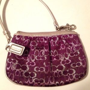 Coach Wristlet with Signature Cs
