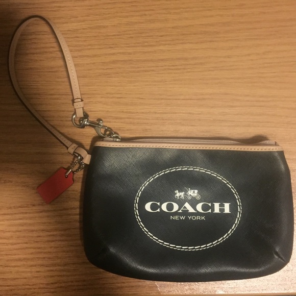 Black Coach Wristlet