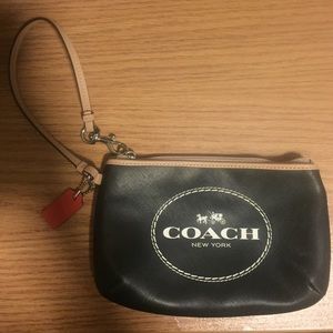 Black Coach Wristlet
