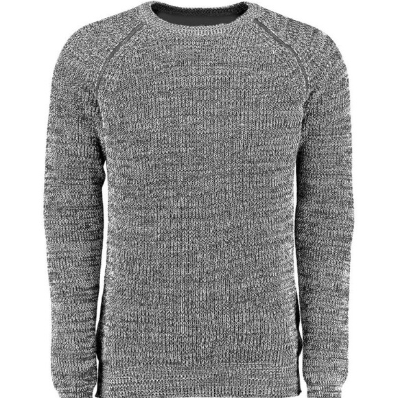 Knitted Jumper With Shoulder Zip