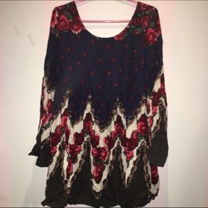 Free People Floral Peasant Dress