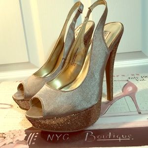 Steve Madden Gold Heels