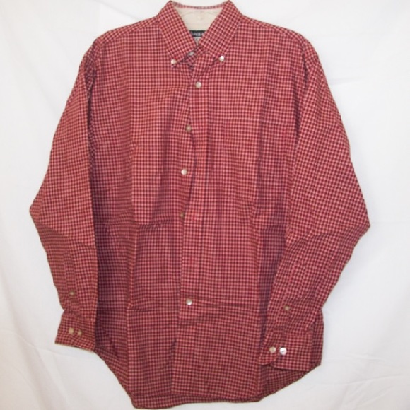 Hagger Other - Button up red long sleeve shirt