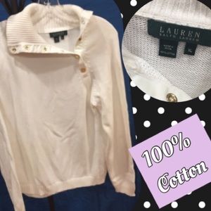 🎁Beautiful white sweater by Ralph Lauren🎁