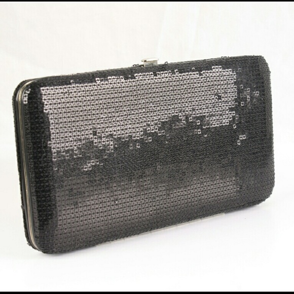 ✔Black Sequin Dinner Clutch