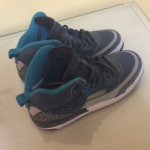 Nike Air Jordan's in Turquoise and Pink