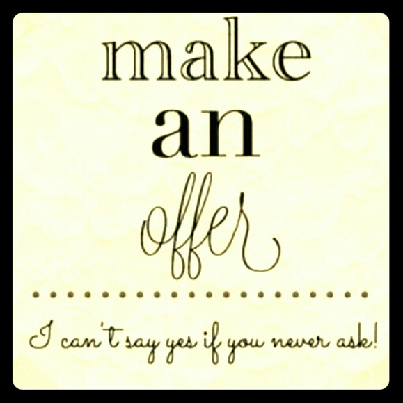 Waiting for your offer!