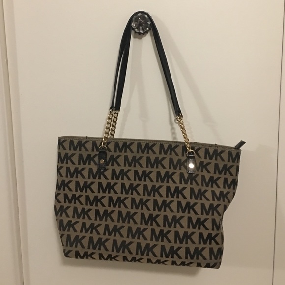 Michael Kors Handbags - Michael Kors Tote - Black and Tan