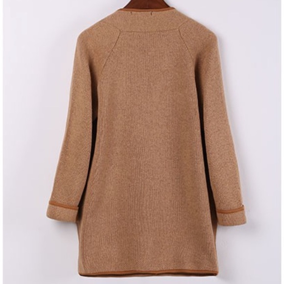 •JUST IN• Tan Cardigan Sweater Jacket - Picture 3 of 3