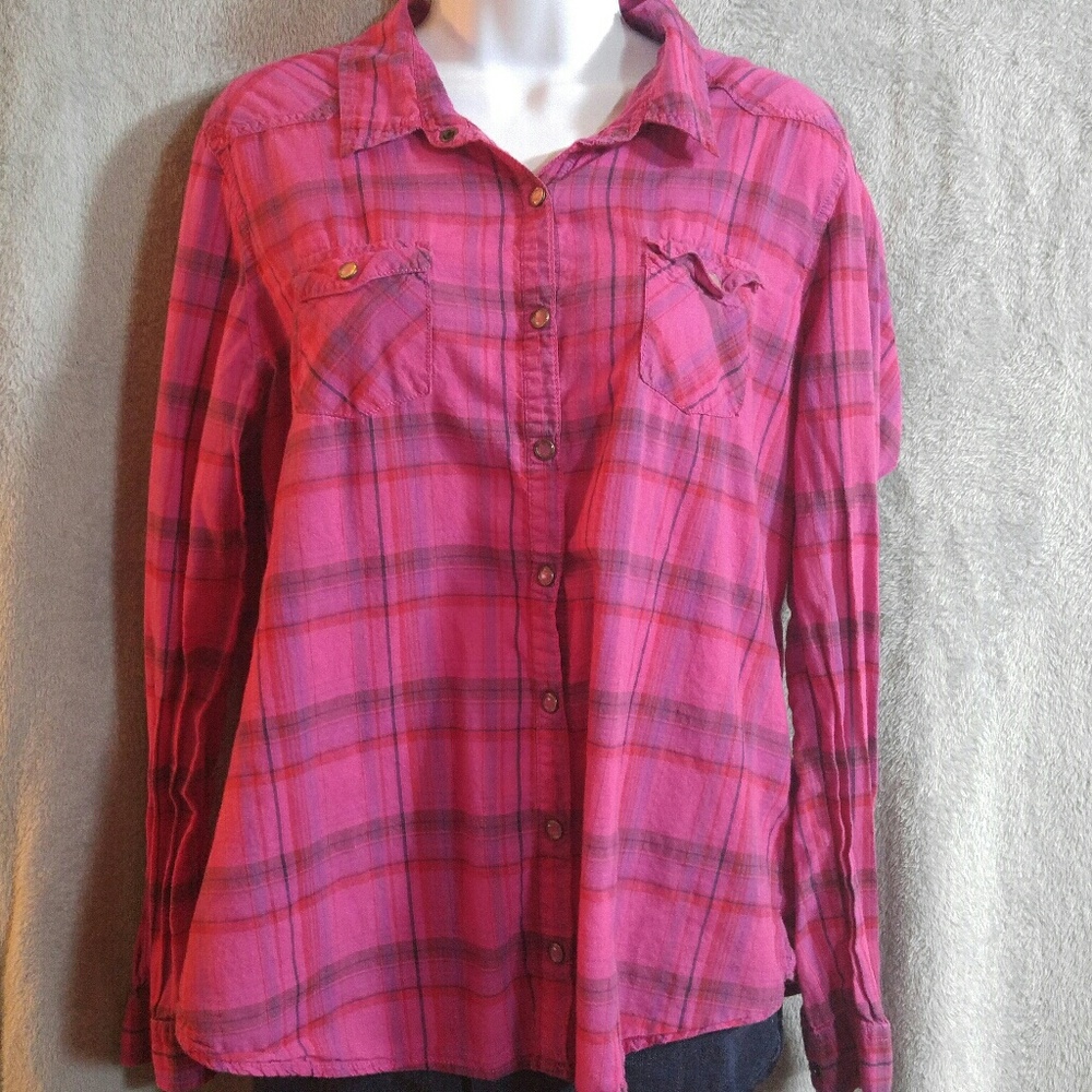 Pink plaid shirt