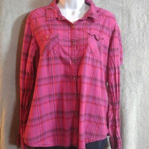 Pink plaid shirt
