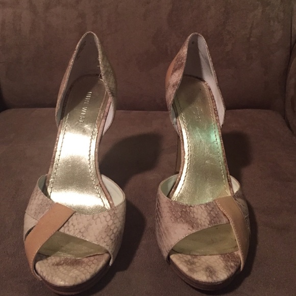 Nine West sexy snake print heels