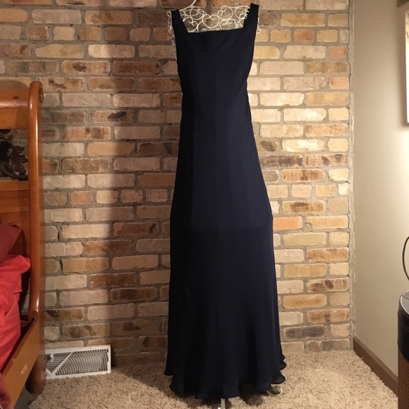 Lauren Ralph Lauren Dresses & Skirts - Lauren Ralph Lauren Navy Silk Evening Gown
