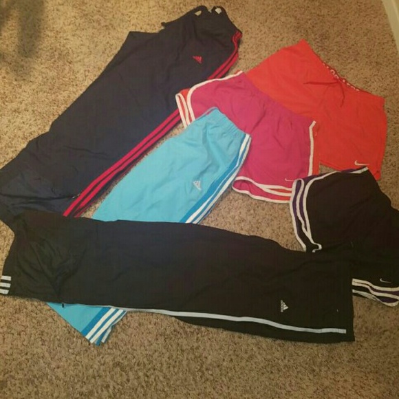Lot of Adidas and Nike Bottoms