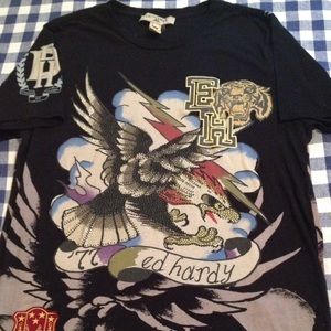 Ed Hardy shirt men's large.