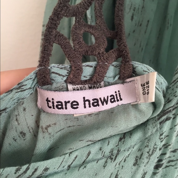 Tiare Hawaii flowy beach backless top in teal - Picture 4 of 4