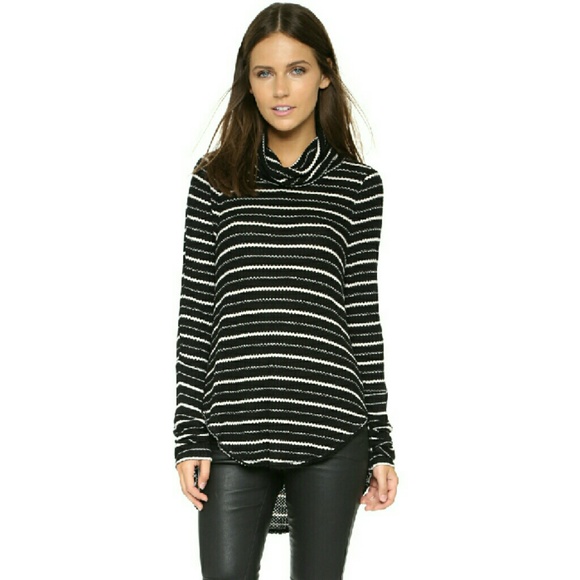 Free People Sweaters - 🎉HP🎉Free People Striped High-low Thermal Sweater