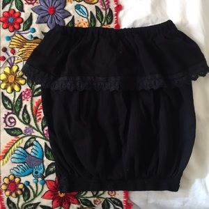 Bohemian Black tube top