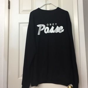 Mens OBEY Posse Crew neck Sweatshirt