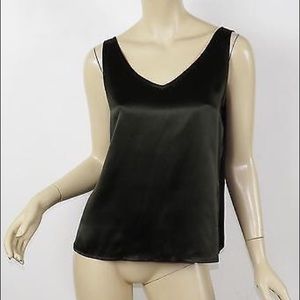 EILEEN FISHER 100% Silk V-Neck Cami Shell Tank Top