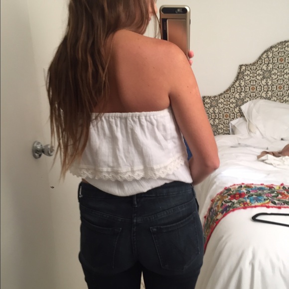 Tiare Hawaii white gauzy tube top - Picture 2 of 4