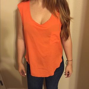 Orange blouse