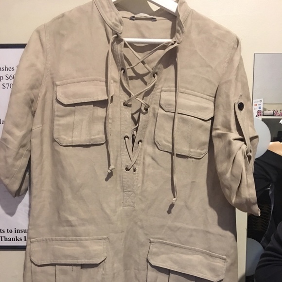 Zara tunic tan top