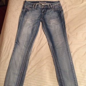 Red camel jeans