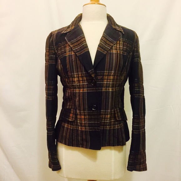 Women's Plaid Blazer