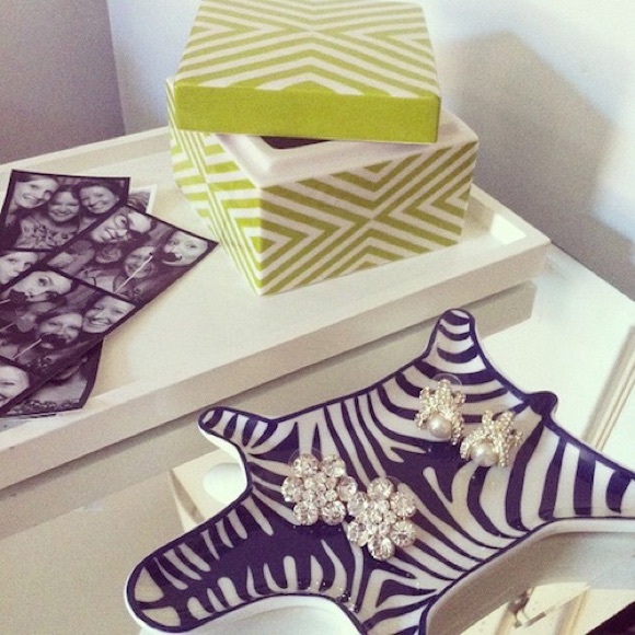 Jonathan Adler Zebra Jewelry Dish