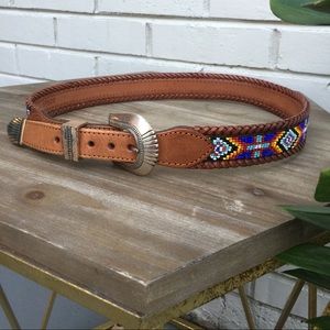 AMAZING Vintage Southwestern Beaded Belt