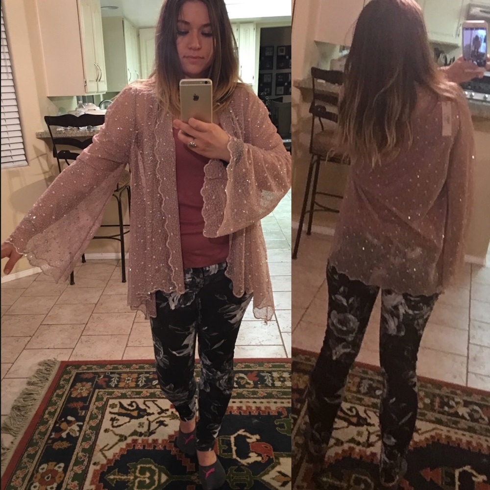 Blush sparkling cover up