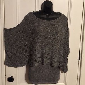 Gray knit sweater