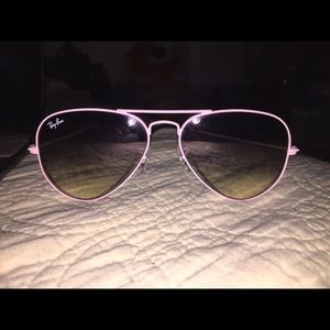 MOVING SALE rare pink frame ray bans authentic