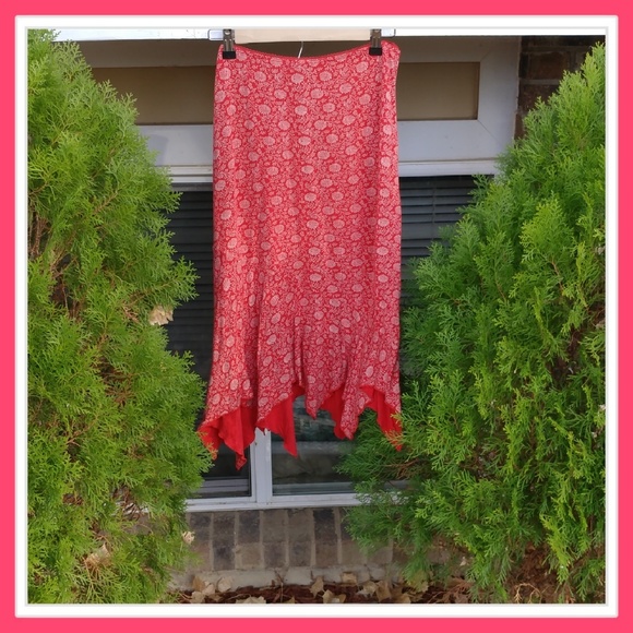 Mossimo Red Tulip Skirt