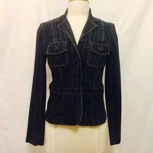 Denim Pin Stripped Blazer