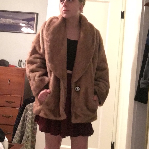Fun vintage faux-fur coat