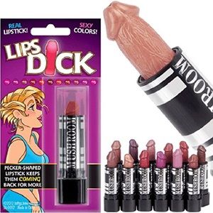 Penis-shaped pink lipstick