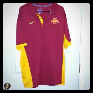 ISU nike dri fit polo