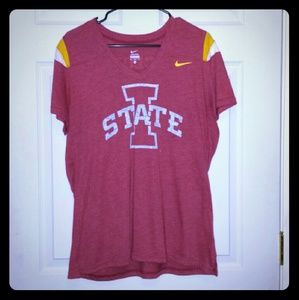 ISU nike dri fit v-neck