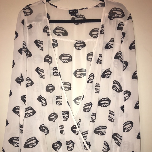 Torrid Plus Size Wrap Design Blouse
