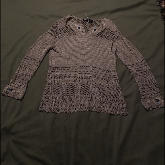 Nwot Boho Crochet netted top