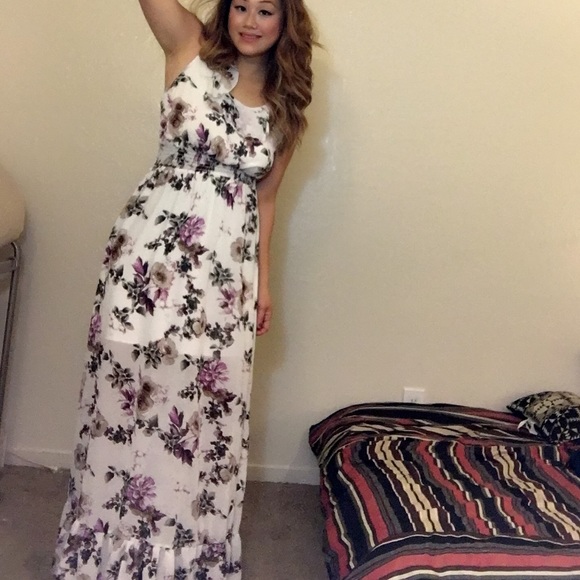 Long floral dress!!