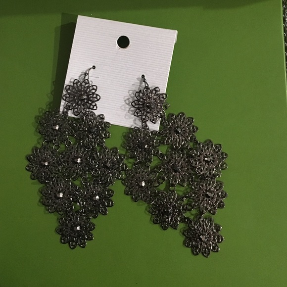 Brand new grey cute earrings