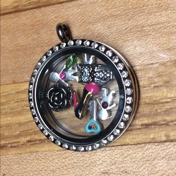 Origami Owl Silverdiamond Locket Vs Sale 10 Off
