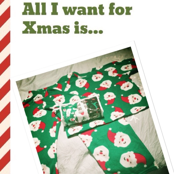 Holiday underwear and pajama set.