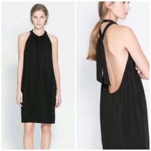 Zara Dresses & Skirts - Zara Black Backless Halter Dress Zara Dresses & Skirts - Zara Black Backless Halter Dress