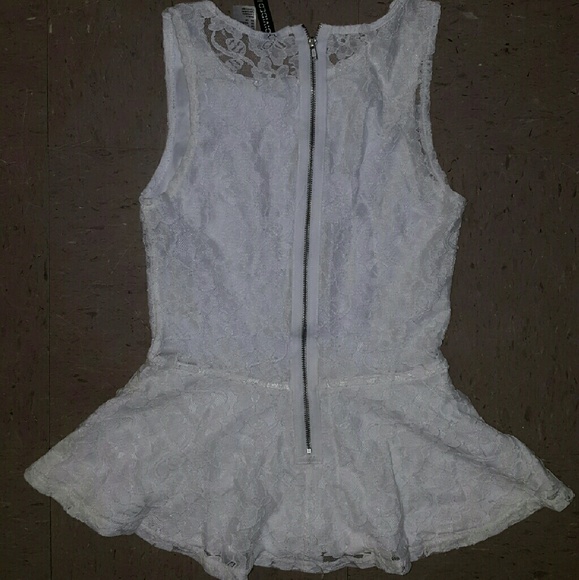 Awesome Lace Peplum Top Size Small - Picture 3 of 3