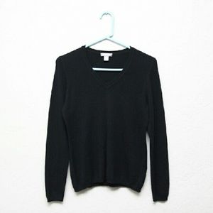 Charter Club Black Mongolian Cashmere Sweater