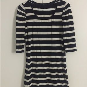 Stripped shirt dress